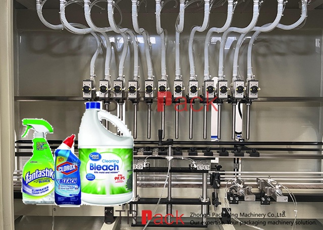 Abfüllmaschine für Bleichmittelprodukte